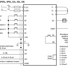 Схема подключения E5-8200 моделей SP25L  SP5L  S1L  S2L  S3L